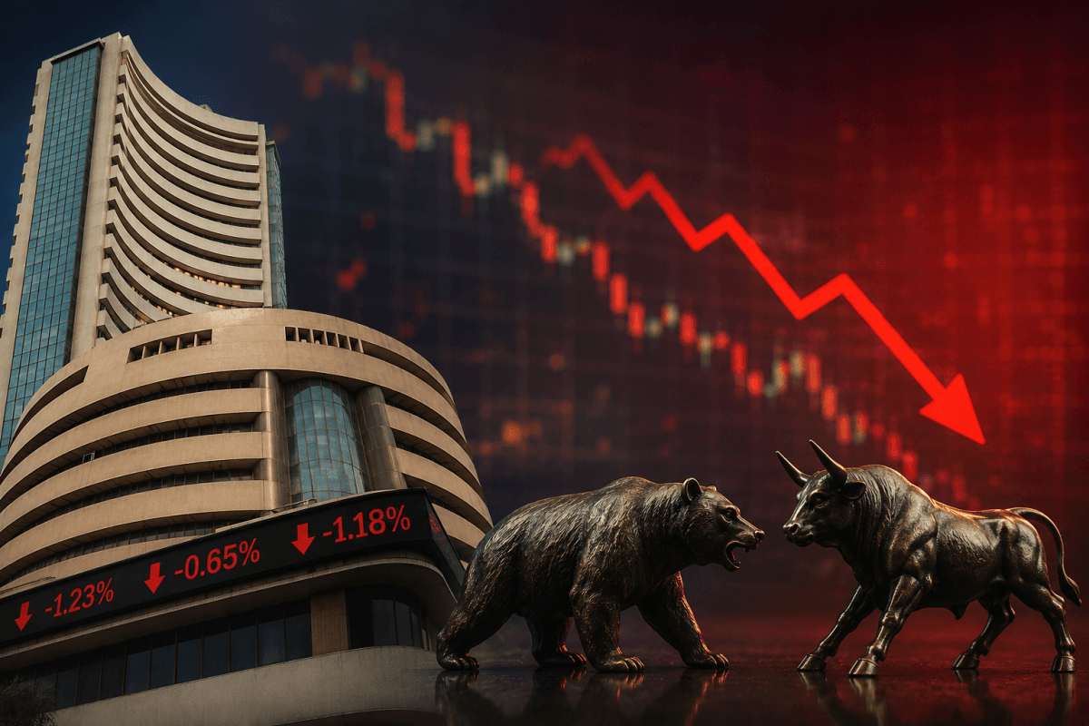 Sensex, Nifty end marginally lower amid broad sell-off across Asian markets