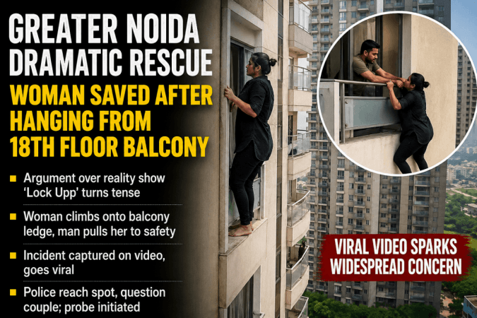 Woman Hangs Herself From Balcony After Having An Argument Over 'Lock Upp' Show, Neighbour's Heroic Intervention Saves He