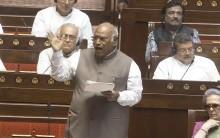 Parliament Monsoon Session 2026: Major Uproar in Rajya Sabha After Kharge's Manusmriti Remark; LoP Slams Centre Over Anti-Paper Leak Bill