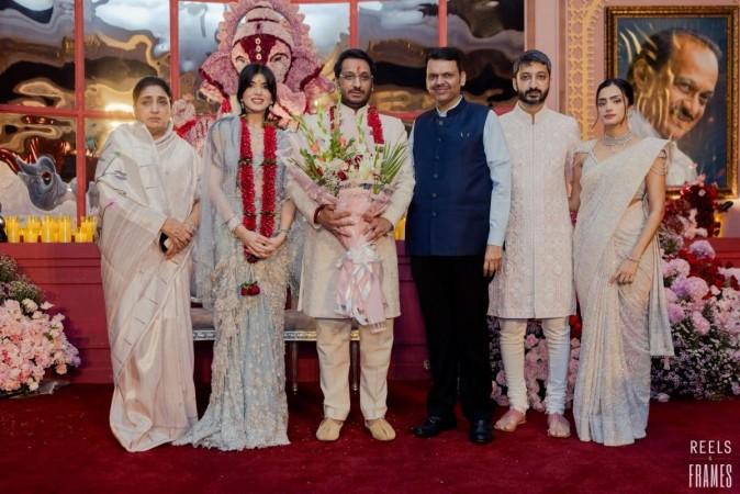 Late Ajit Pawar's son Parth Pawar gets engaged to Kaiynaat Dara; CM Devendra Fadnavis, Sharad Pawar pose with newlyweds Late Ajit Pawar's son Parth Pawar gets engaged to Kaiynaat Dara; CM Devendra Fadnavis, Sharad Pawar pose with newlyweds