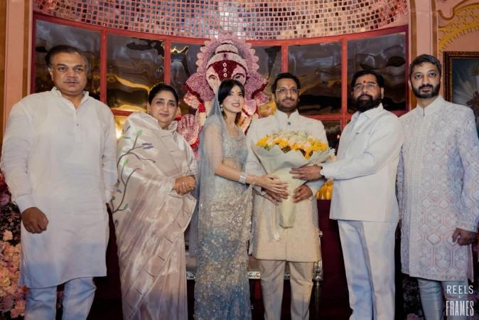 Late Ajit Pawar's son Parth Pawar gets engaged to Kaiynaat Dara; CM Devendra Fadnavis, Sharad Pawar pose with newlyweds Late Ajit Pawar's son Parth Pawar gets engaged to Kaiynaat Dara; CM Devendra Fadnavis, Sharad Pawar pose with newlyweds