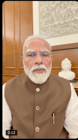 PM Modi back with a selfie video, hails passage of stricter anti-paper leak bill PM Modi back with a selfie video, hails passage of stricter anti-paper leak bill
