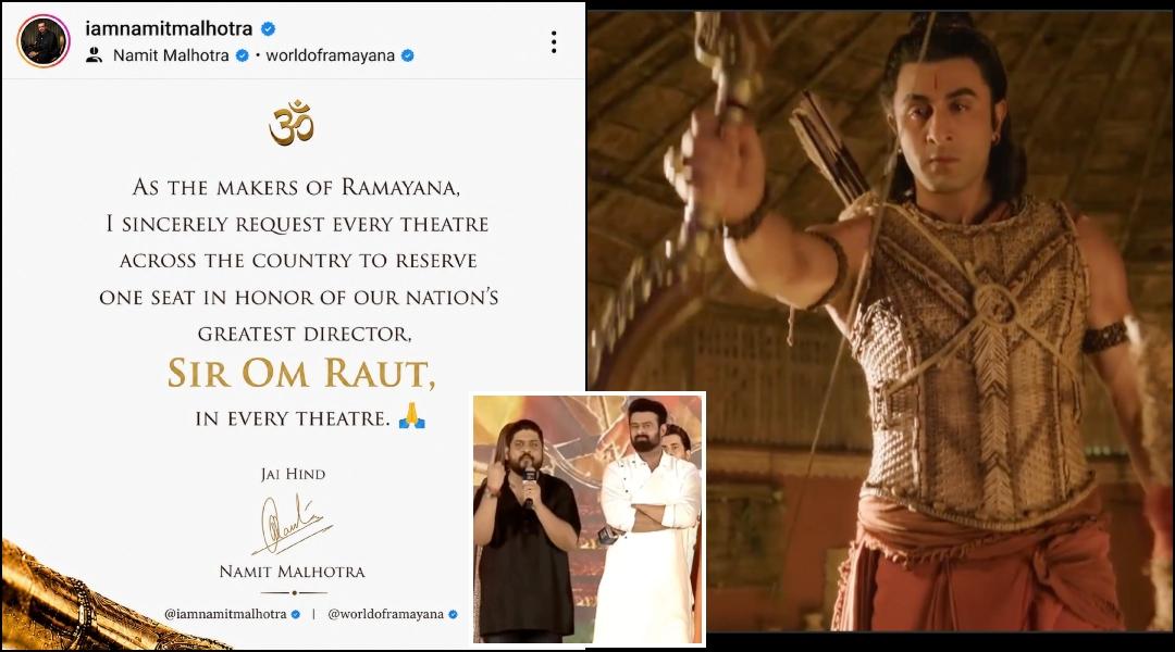 'One Seat In Honour Of Om Raut': Did Ramayana producer Namit Malhotra take a sly dig at Adipurush director? Fact Check