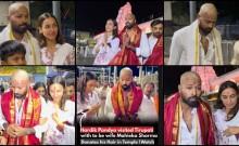Hardik Pandya donates hair at Tirumala, offers prayers at Venkateswara Swamy temple with girlfriend Mahieka Sharma