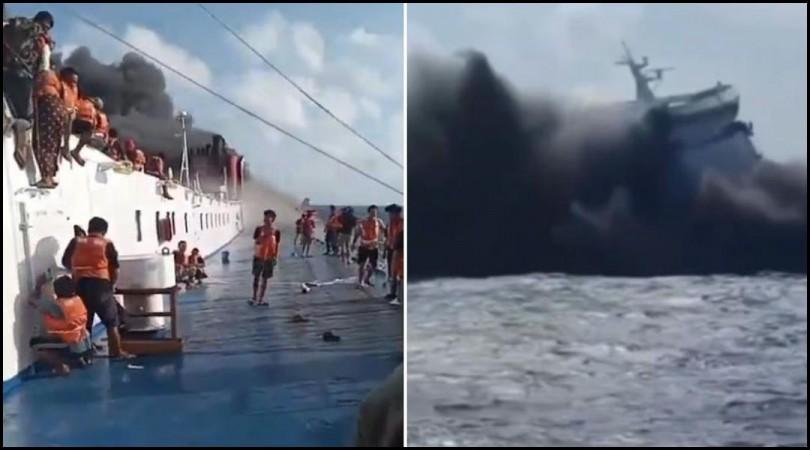 Indonesian Ferry Carrying More Than 250 People Catches Fire, 5 Dead And 41 Missing Indonesian Ferry Carrying More Than 250 People Catches Fire, 5 Dead And 41 Missing