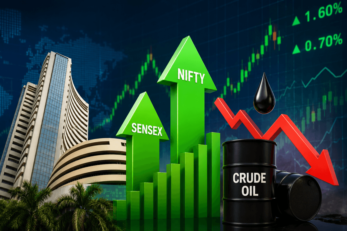 Sensex, Nifty rally for 4th straight session as lower crude oil price boosts sentiment