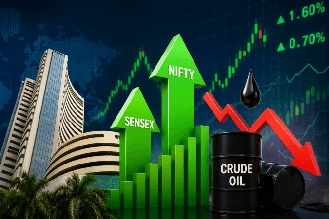 Sensex, Nifty rally for 4th straight session as lower crude oil price boosts sentiment