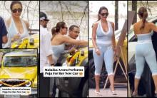 Malaika Arora gifts herself a Mahindra Thar Roxx, performs new car puja in heels, bralette and athleisure; trolled