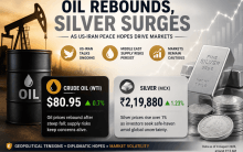 Silver Tops ₹2.19 Lakh, Oil Rebounds on Renewed Hopes of US-Iran Peace Talks