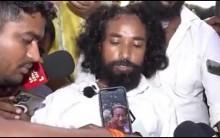 Devendra Mahto, student leader on hunger strike in Jharkhand, drinks water on call with Wangchuk