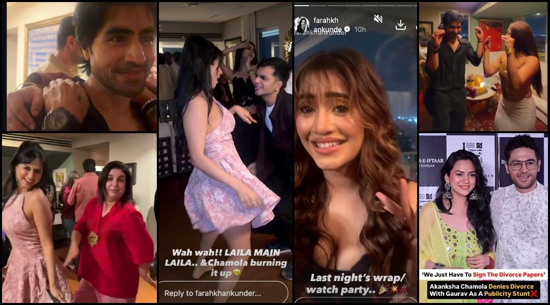 Akanksha Chamola dances to Mouni Roy's 'Kajra Re' at Lock Upp 2 success party; Lock Upp rivals Shivangi-Shreya dance together