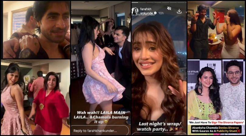 Akanksha Chamola dances to Mouni Roy's 'Kajra Re' at Lock Upp 2 success party; Lock Upp rivals Shivangi-Shreya dance together Akanksha Chamola dances to Mouni Roy's 'Kajra Re' at Lock Upp 2 success party; Lock Upp rivals Shivangi-Shreya dance together