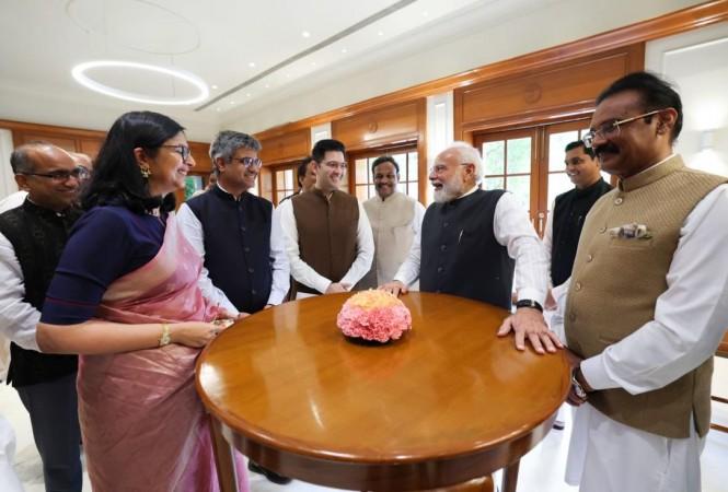 PM Modi asks Rajya Sabha MPs to stay away from lobbyists, remain connected with people at breakfast meeting PM Modi asks Rajya Sabha MPs to stay away from lobbyists, remain connected with people at breakfast meeting