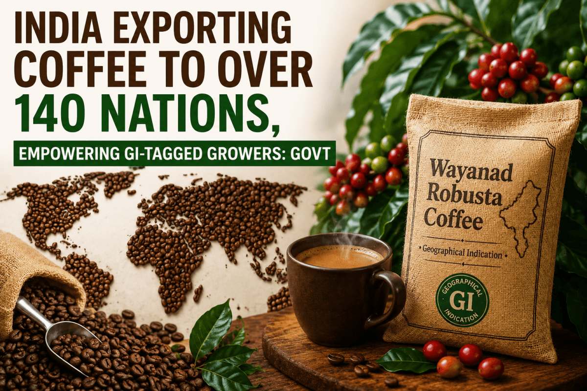 India's coffee exports expand to 140 countries; GI-tagged coffee growers get government support