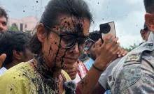 Ink thrown at AISA chief Neha Bora during Jharkhand exam protest; student-government talks underway