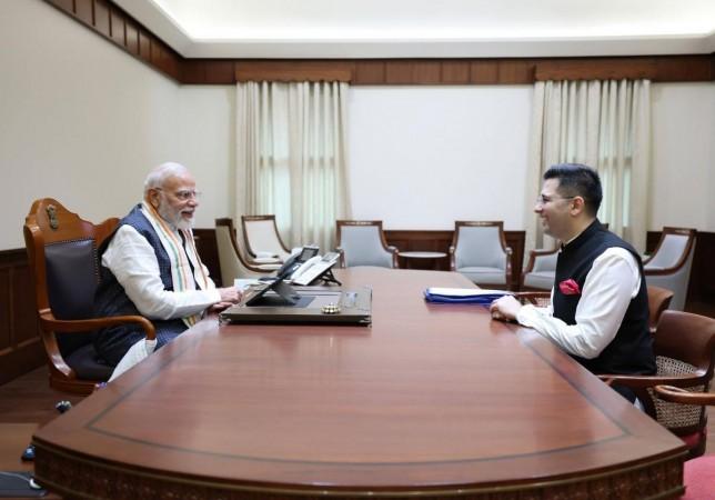 'A morning I will cherish': Raghav Chadha meets PM Modi, says interaction was 'enriching'