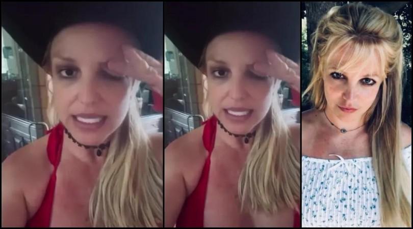 Britney Spears left eye droops down because of botched up botox procedure Britney Spears left eye droops down because of botched up botox procedure