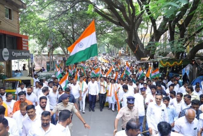 BJP launches 'Har Ghar Tiranga' campaign in Bengaluru, says 'we need not learn patriotism from Congress' BJP launches 'Har Ghar Tiranga' campaign in Bengaluru, says 'we need not learn patriotism from Congress'