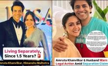 Amruta Khanvilkar-Himanshu Malhotra divorce: couple slam fake reports, warns of legal action, calls it 'baseless, defamatory'