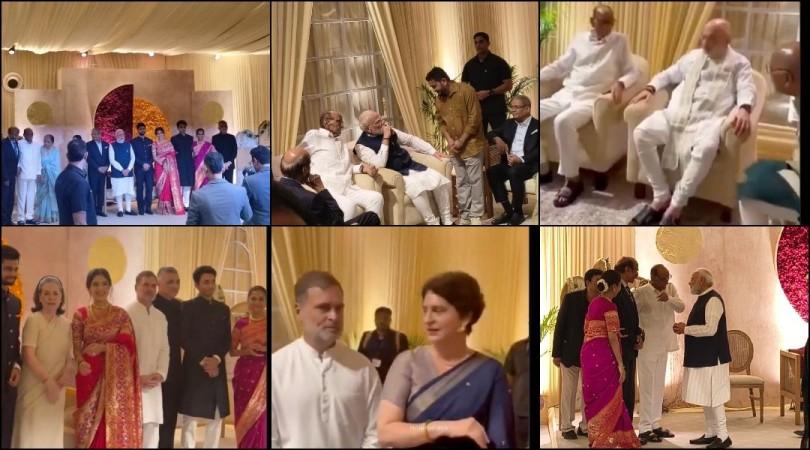 Revati's reception: Mom Supriya radiates in red, Sonia Gandhi in ivory, PM Modi, Amit Shah, Rahul shine in white traditional looks, Priyanka wears blue Revati's reception: Mom Supriya radiates in red, Sonia Gandhi in ivory, PM Modi, Amit Shah, Rahul shine in white traditional looks, Priyanka wears blue
