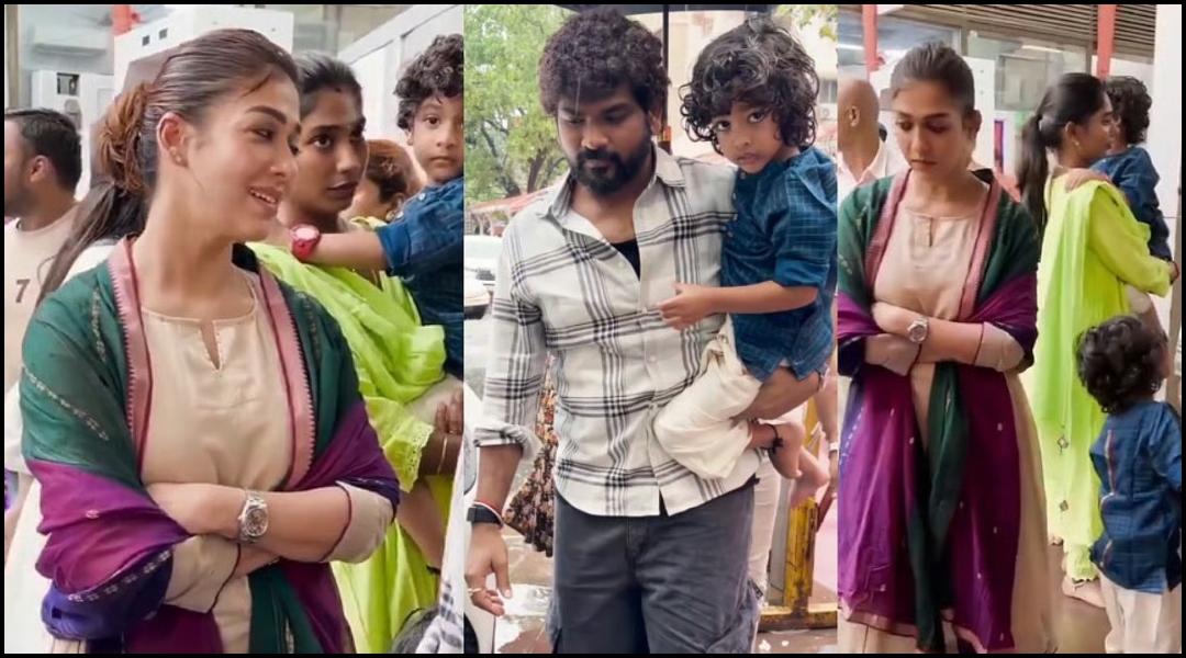 Nayanthara visits Siddhivinayak Temple with husband Vignesh Shivan & twins amid SVC63 shoot, Toxic release
