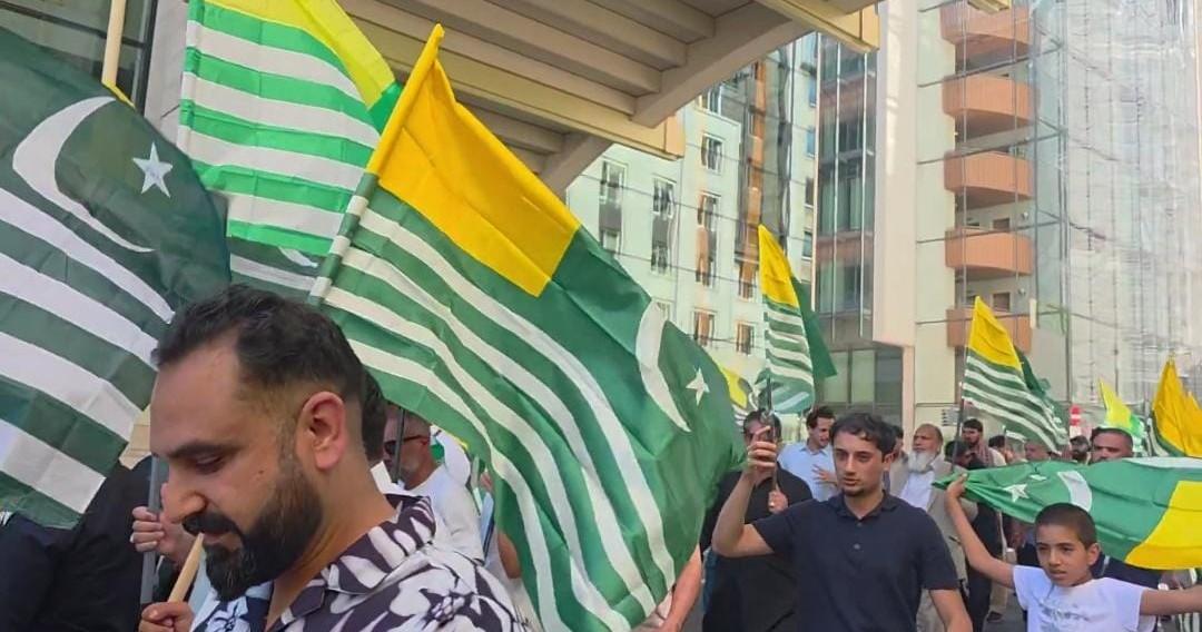 Kashmiri diaspora stages protest march in Belgium; condemns atrocities by Pak forces in PoK