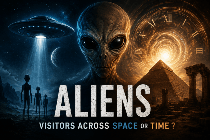 Aliens : Visitors across space or time ? Aliens : Visitors across space or time ?