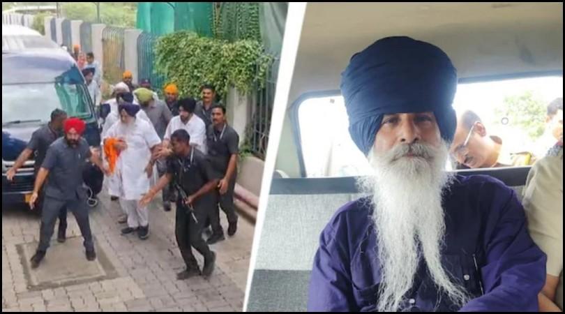 Sukhbir Singh Badal attacked by Nihang in Nanded, security personnel also injured Sukhbir Singh Badal attacked by Nihang in Nanded, security personnel also injured