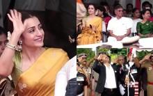 Trisha Krishnan Sits In Front Row With Tamil Nadu CM Vijay's Parents During Independence Day Event In Chennai; Video Goes Viral