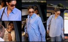 Pregnant Deepika flaunts baby bump, Ranveer Singh sees her off at Mumbai airport as she heads to Bengaluru ahead of second baby's arrival