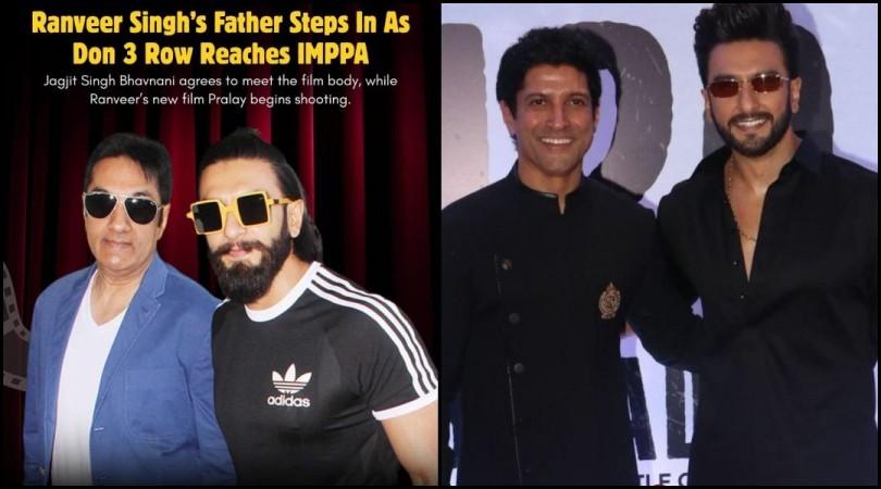 'Don 3 controversy: Ranveer Singh's father Jagjit Singh Bhavnani agrees to meet producers' body amid dispute 'Don 3 controversy: Ranveer Singh's father Jagjit Singh Bhavnani agrees to meet producers' body amid dispute