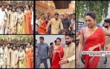 Sobhita Dhulipala flaunts sindoor, exudes South Indian vibes in orange saree, poses with husband Naga Chaitanya at wedding