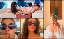 Ranbir Kapoor poses shirtless, holds Alia Bhatt and Raha close as trio enjoy serene family getaway [Pics]