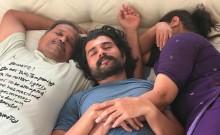 'Rains Canceled Shoots': Vijay Deverakonda Shares Adorable Nap-Time Pic With Parents; Wife Rashmika Mandanna Gets Special Credit