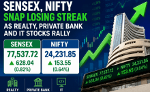 Sensex gains 628 points, Nifty rises 154 points as realty, private bank and IT stocks rally