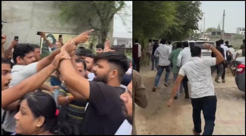 CJP's Ashutosh Ranka And Team Flee After Vicious Attack During Jaipur School Visit, Stones Pelted, Car Vandalised CJP's Ashutosh Ranka And Team Flee After Vicious Attack During Jaipur School Visit, Stones Pelted, Car Vandalised