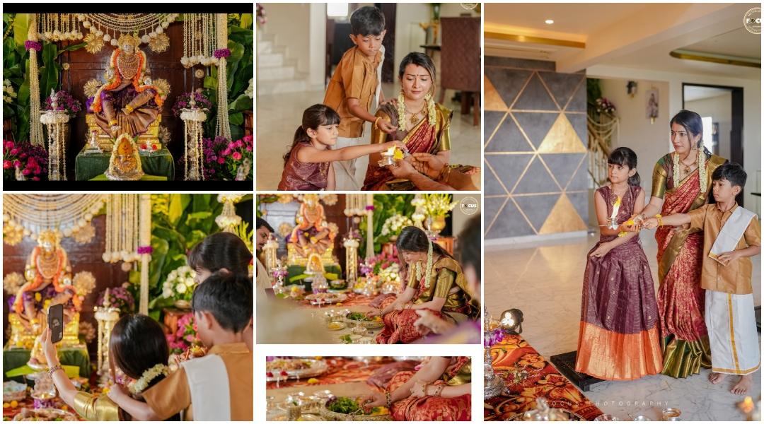 Toxic star Yash celebrates Varamahalakshmi puja with wife Radhika Pandit and kids [Pics]