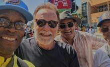 The Terminator Actor Arnold Schwarzenegger Joins ISKCON's Rath Yatra In Los Angeles; His Selfie In Front Of Chariot Goes Viral