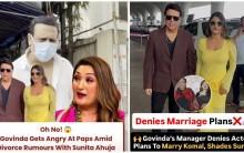 Govinda gets angry on paps as he gets spotted outside Juhu hospital amid divorce row with Sunita Ahuja; manager dismisses second marriage claims