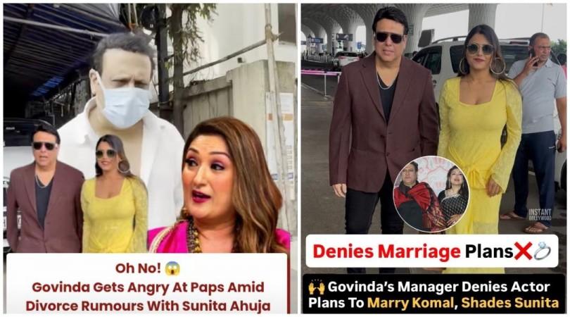 Govinda gets angry on paps as he gets spotted outside Juhu hospital amid divorce row with Sunita Ahuja; manager dismisses second marriage claims Govinda gets angry on paps as he gets spotted outside Juhu hospital amid divorce row with Sunita Ahuja; manager dismisses second marriage claims