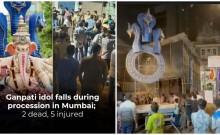 Chaos As Ganesh Idol Falls On Devotees During Bhuleshwarcha Raja Procession In Mumbai; 2 Dead, 5 Injured