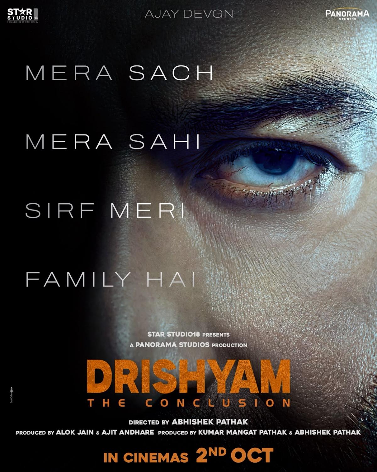 Ajay Devgn's 'Drishyam 3' titled 'Drishyam The Conclusion'