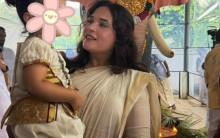 Richa Chadha: Got a special Onam dress made for Zuneyra to be dressed for the occasion
