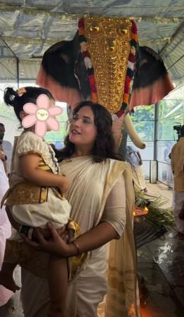 Richa Chadha: Got a special Onam dress made for Zuneyra to be dressed for the occasion