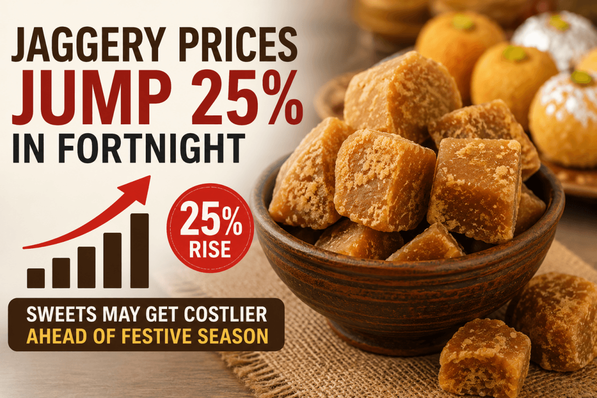 Jaggery prices jump 25% in fortnight; sweets may get costlier ahead of festive season