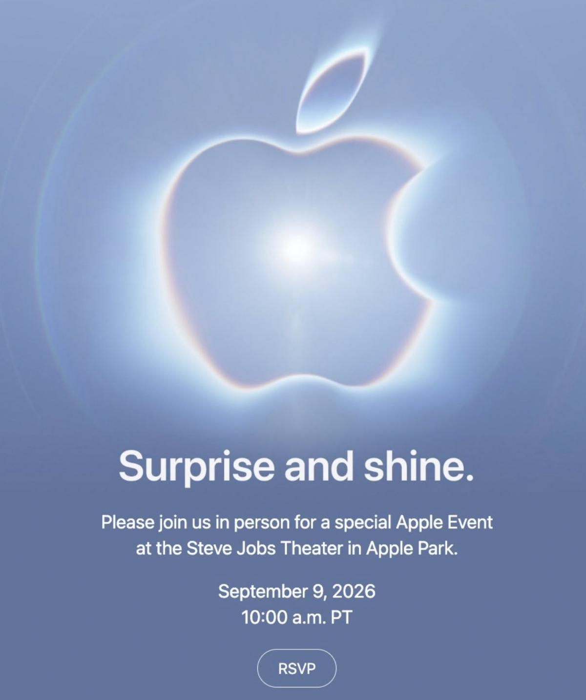 Apple 'Surprise and Shine' event on September 9 at 10:30 p.m. IST: Here's when and where to watch