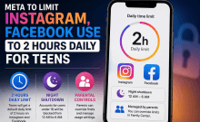 Meta To Limit Instagram & Facebook Use To 2 Hours Daily For Teens, Will Enforce Complete Shutdown At Night: All Details