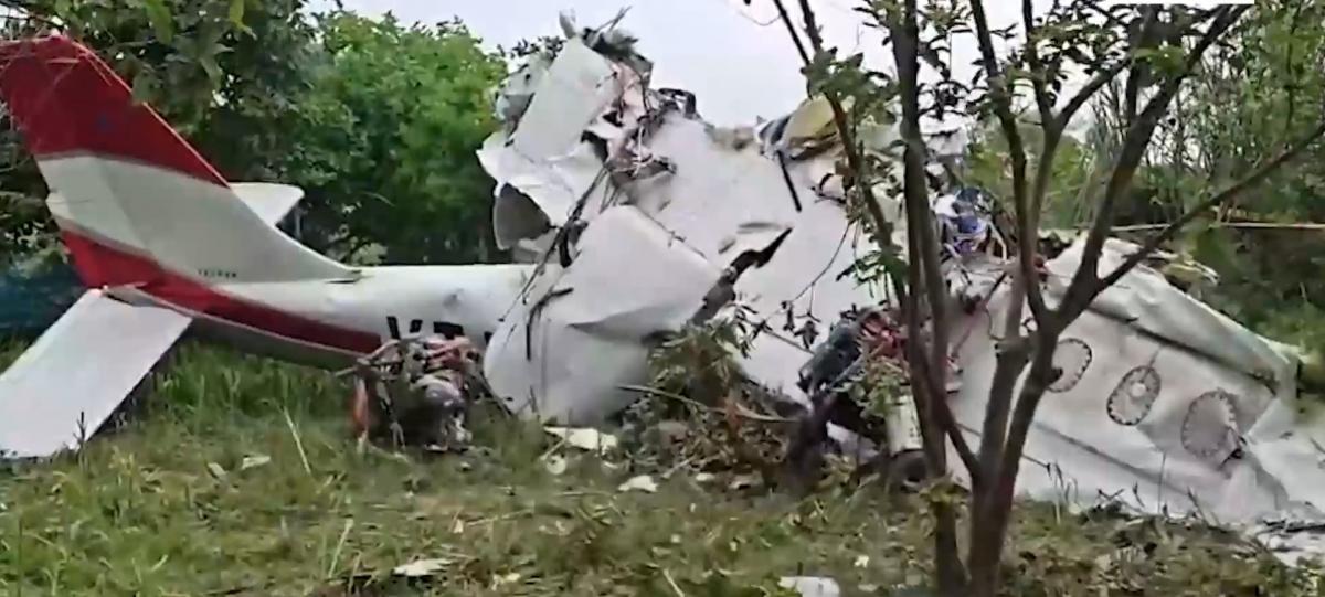 Two pilots die as plane on training flight crashes in Kanpur