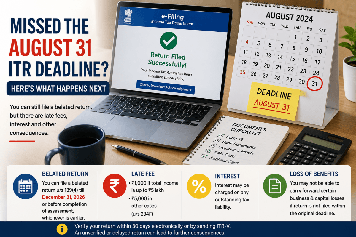 If You Miss August 31 ITR Deadline To File Your Returns, Here's What Happens Next