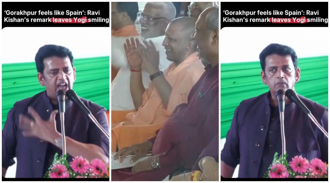 Gorakhpur feels like Spain: Ravi Kishan's remark leaves Yogi Adityanath in splits